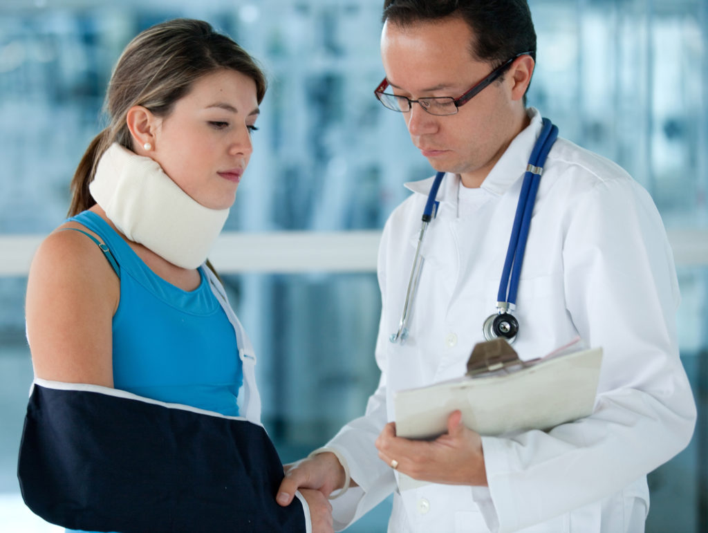 Injured Florida accident victim gathering medical records to use as evidence when filing personal injury claim.
