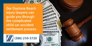 settlement money for a child injured in a car accident in Daytona Beach Florida